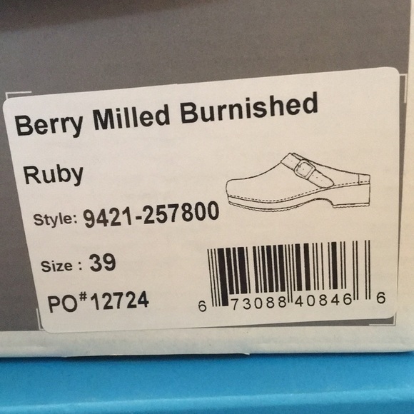 Dansko Berry clog - size 39 - burnished ruby - Picture 8 of 9